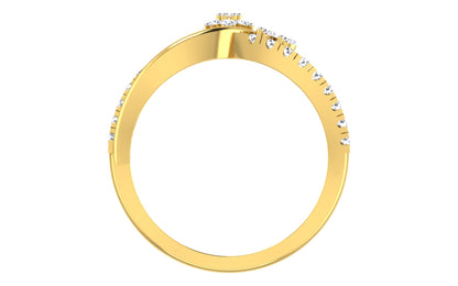 Luxury Geometric Diamond Ring
