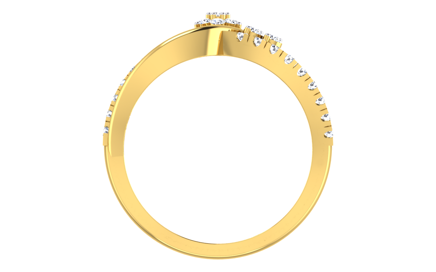 Luxury Geometric Diamond Ring