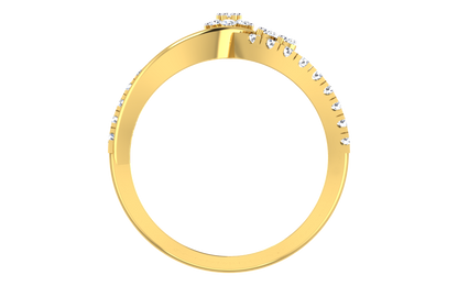 Luxury Geometric Diamond Ring