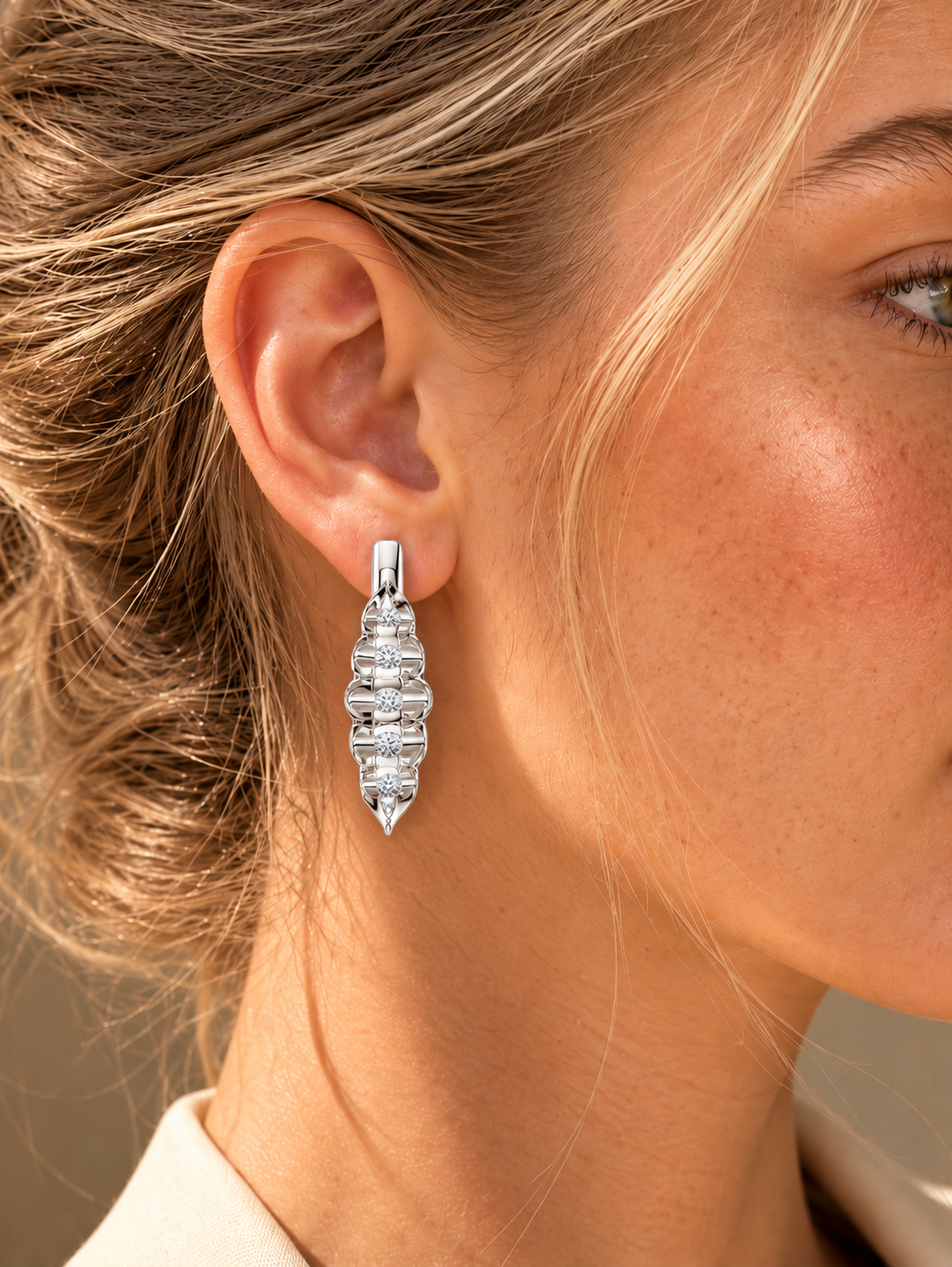 Aurevielle Marquise Cluster Lab Grown Diamond Drop Earrings