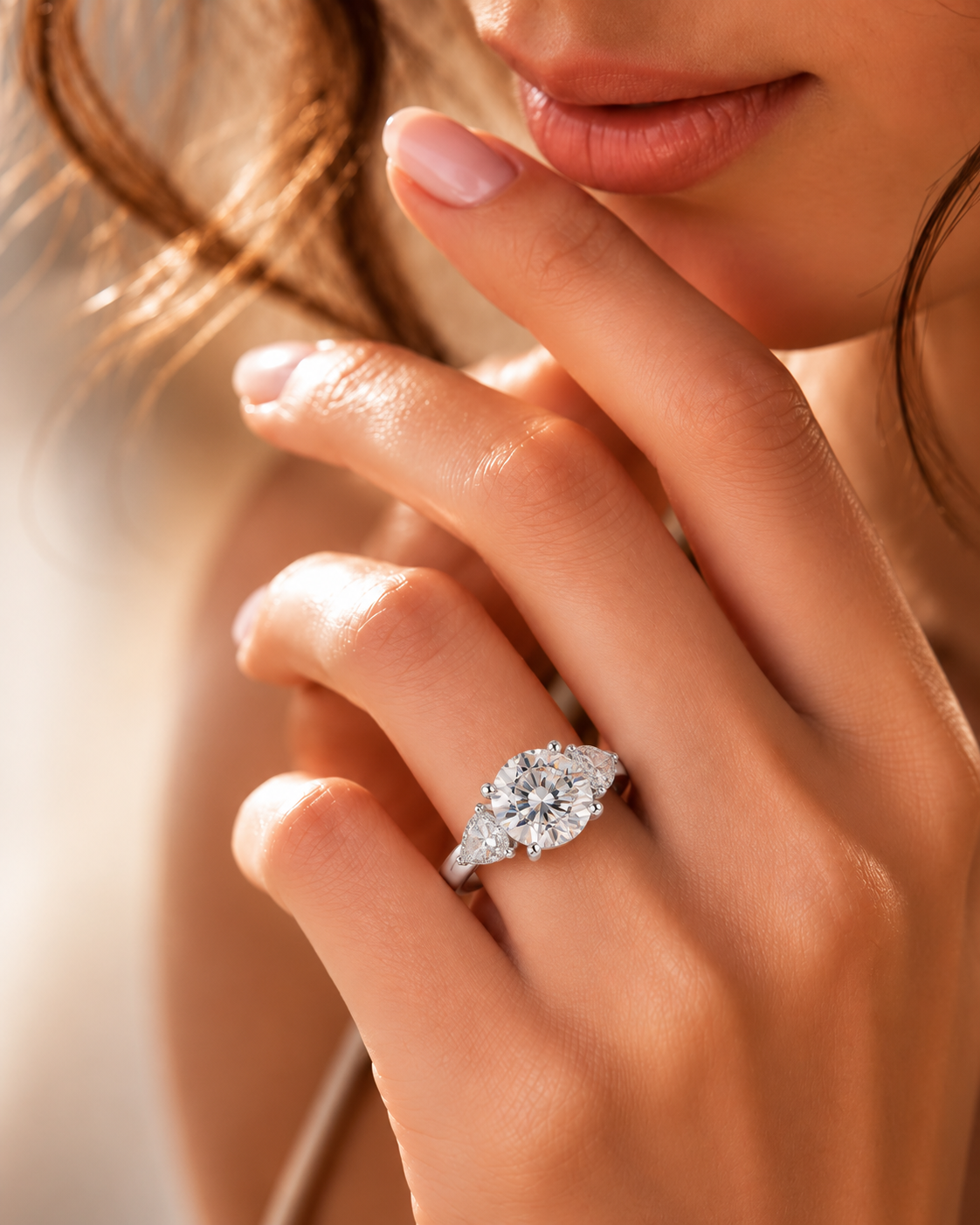 Aveline Three-Stone Lab Grown Diamond Ring