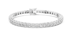 Radiant Circle Diamond Bracelet