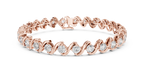 Fluid Curve Diamond Bracelet