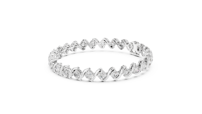 Fluid Curve Diamond Bracelet