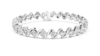 Fluid Curve Diamond Bracelet