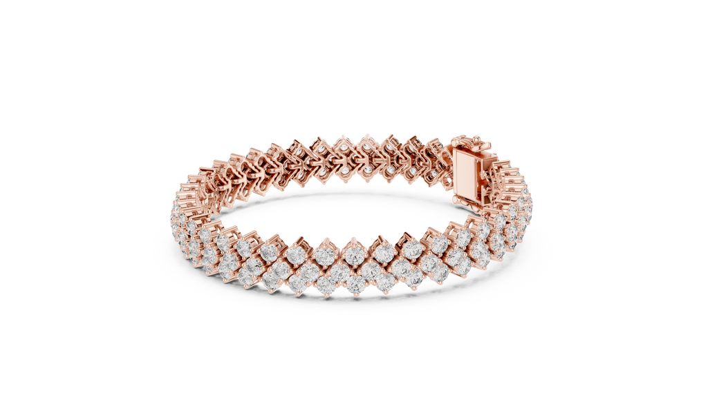 Luxury Multi-Line Diamond Bracelet