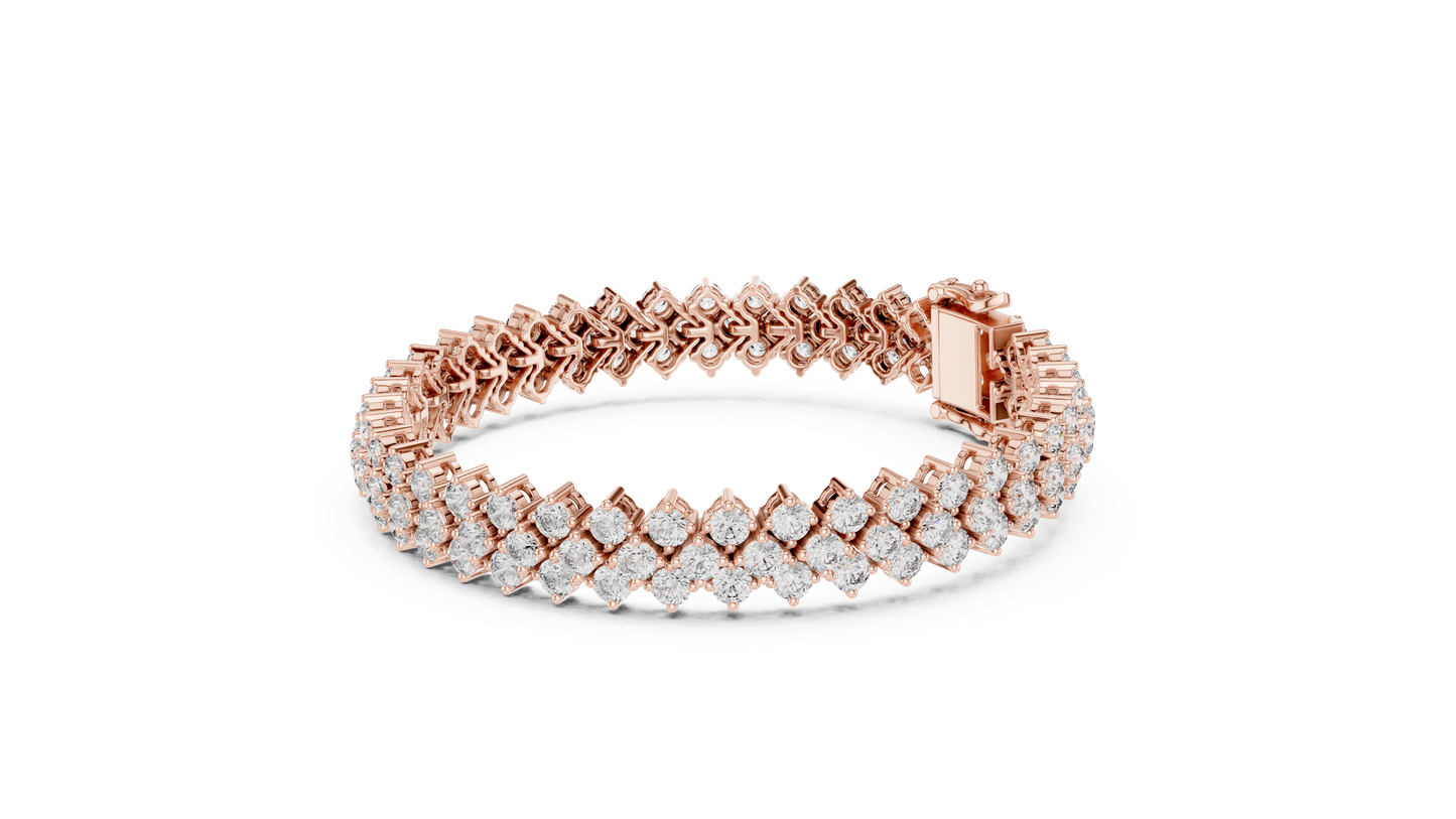 Luxury Multi-Line Diamond Bracelet