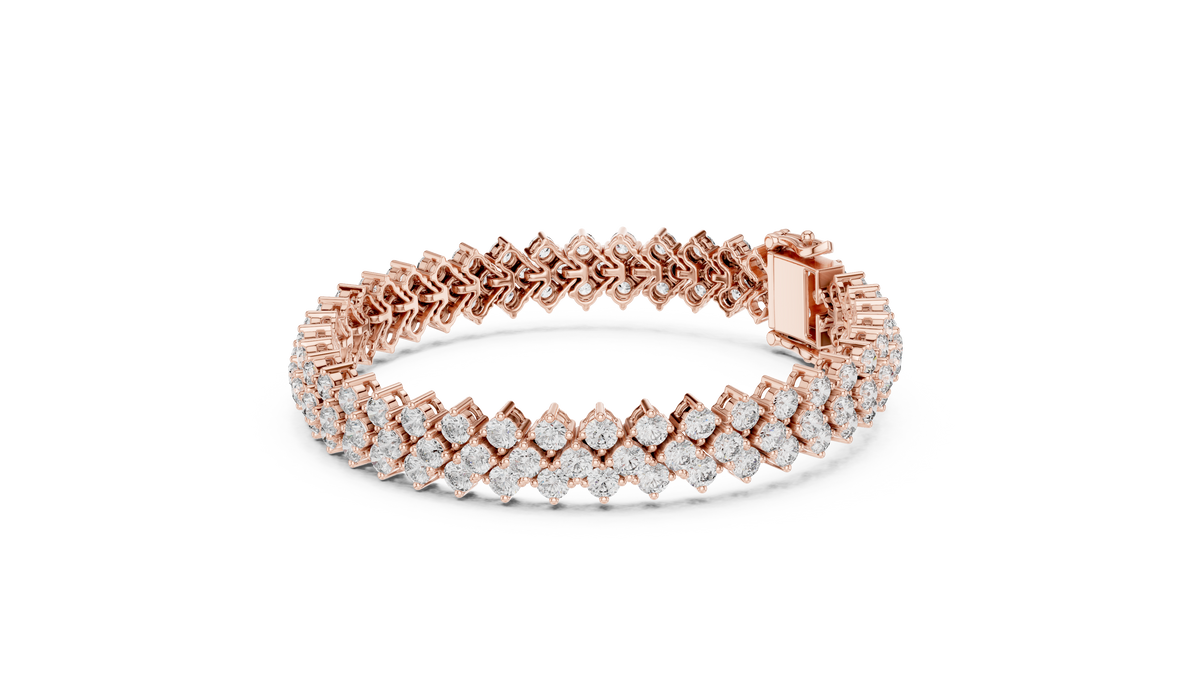 Luxury Multi-Line Diamond Bracelet