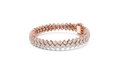 Luxury Multi-Line Diamond Bracelet