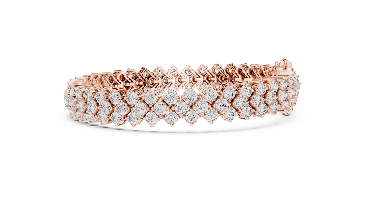 Luxury Multi-Line Diamond Bracelet