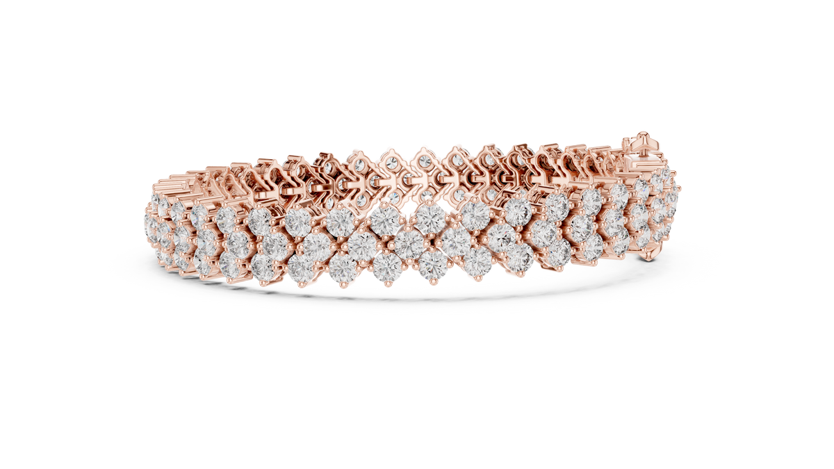 Luxury Multi-Line Diamond Bracelet