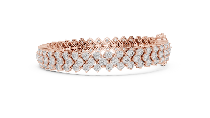 Luxury Multi-Line Diamond Bracelet