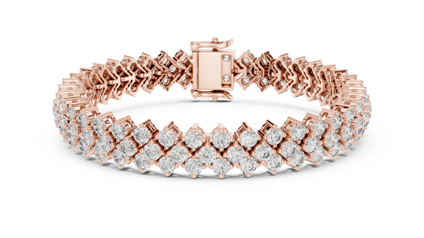 Luxury Multi-Line Diamond Bracelet