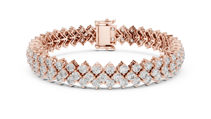 Luxury Multi-Line Diamond Bracelet