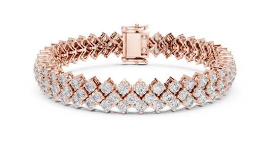 Luxury Multi-Line Diamond Bracelet