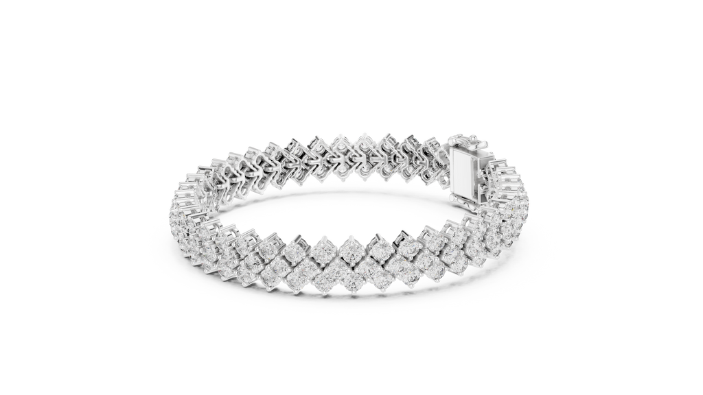 Luxury Multi-Line Diamond Bracelet