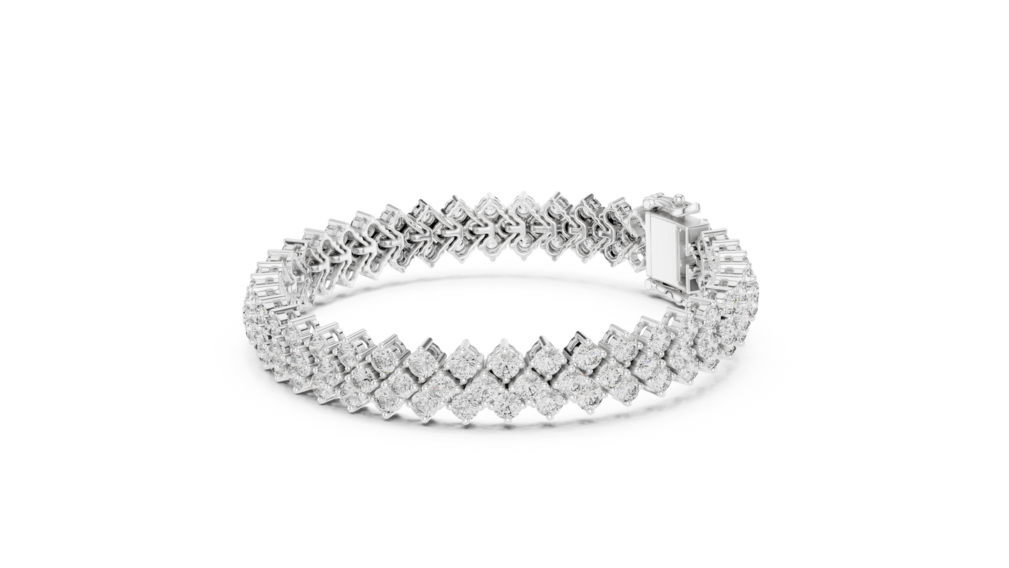 Luxury Multi-Line Diamond Bracelet
