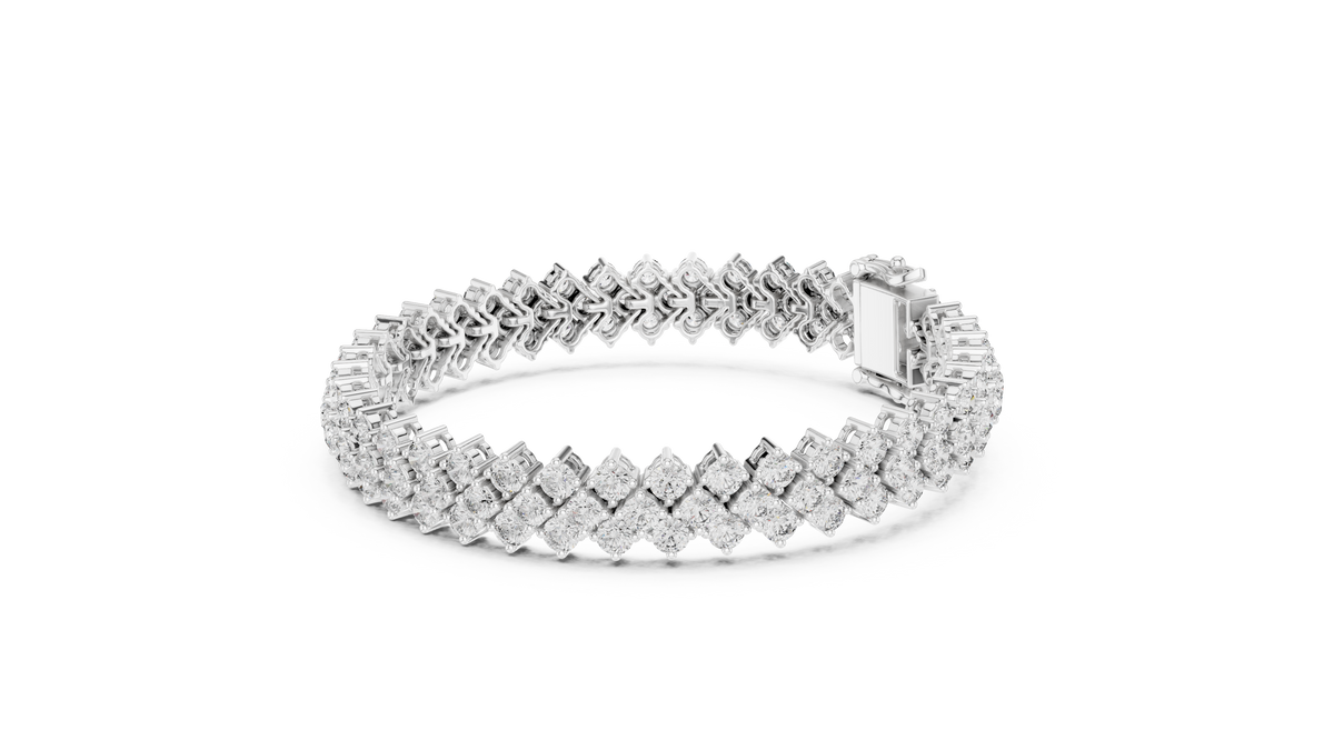Luxury Multi-Line Diamond Bracelet
