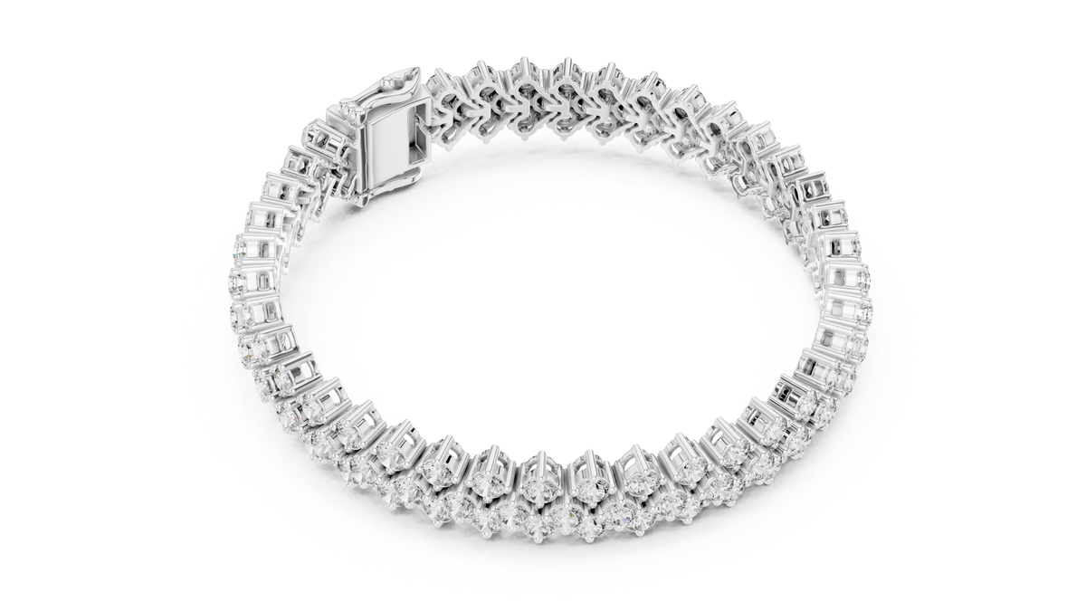 Luxury Multi-Line Diamond Bracelet