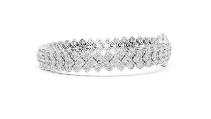 Luxury Multi-Line Diamond Bracelet