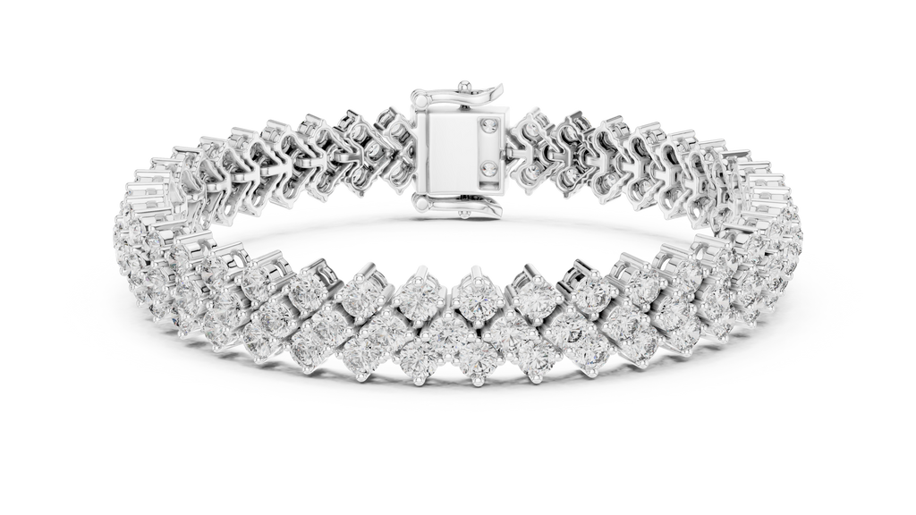 Luxury Multi-Line Diamond Bracelet