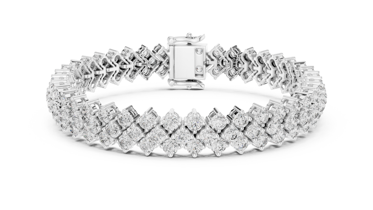 Luxury Multi-Line Diamond Bracelet