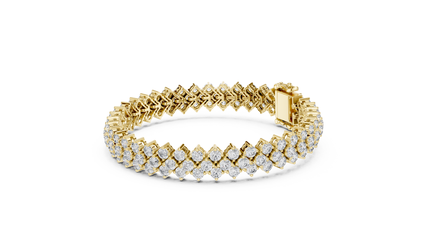 Luxury Multi-Line Diamond Bracelet