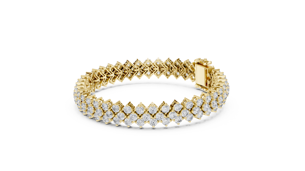 Luxury Multi-Line Diamond Bracelet