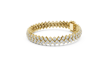 Luxury Multi-Line Diamond Bracelet