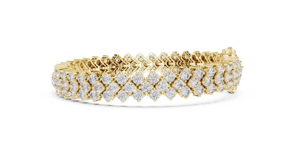 Luxury Multi-Line Diamond Bracelet