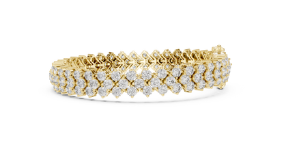 Luxury Multi-Line Diamond Bracelet