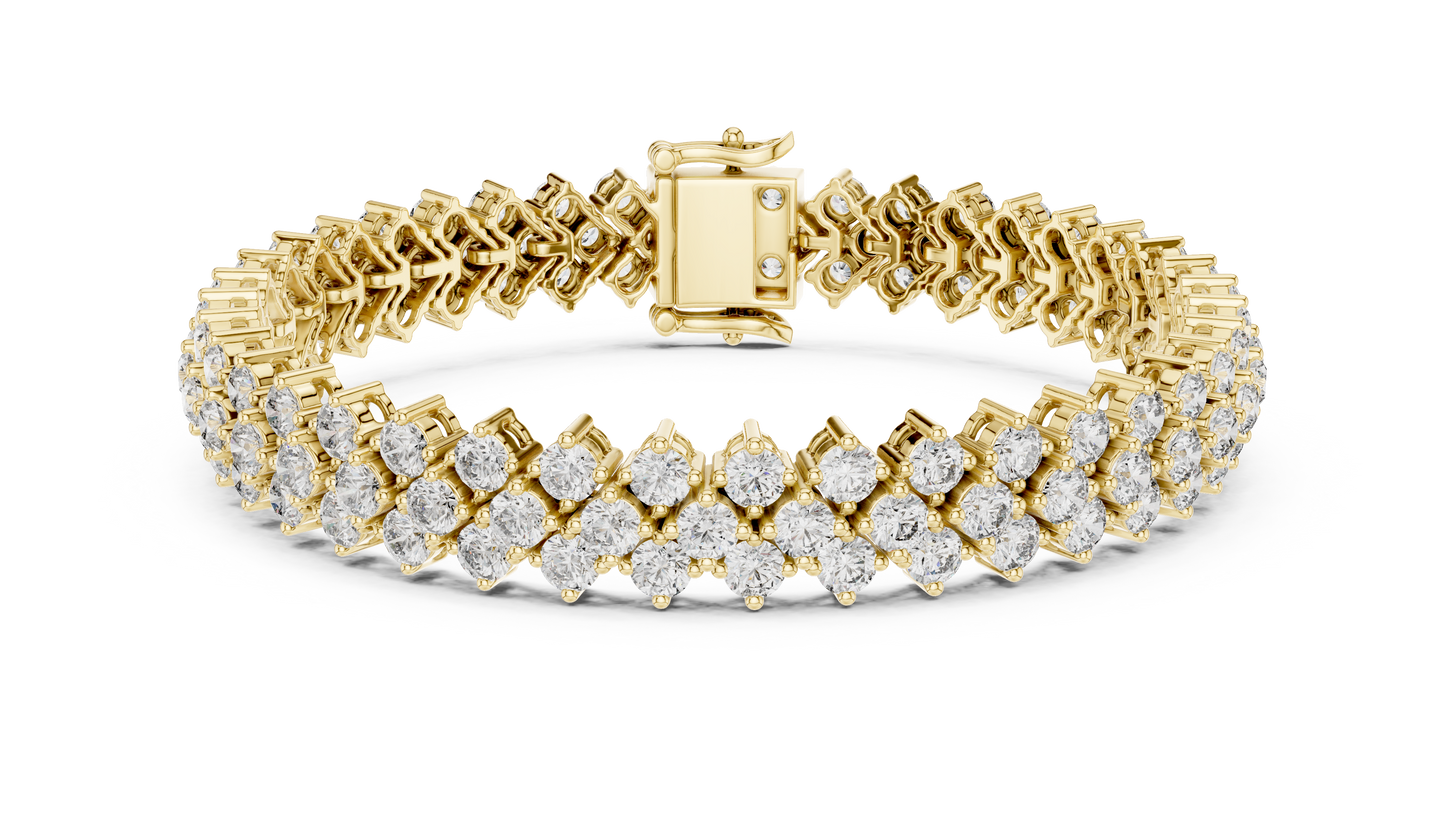 Luxury Multi-Line Diamond Bracelet