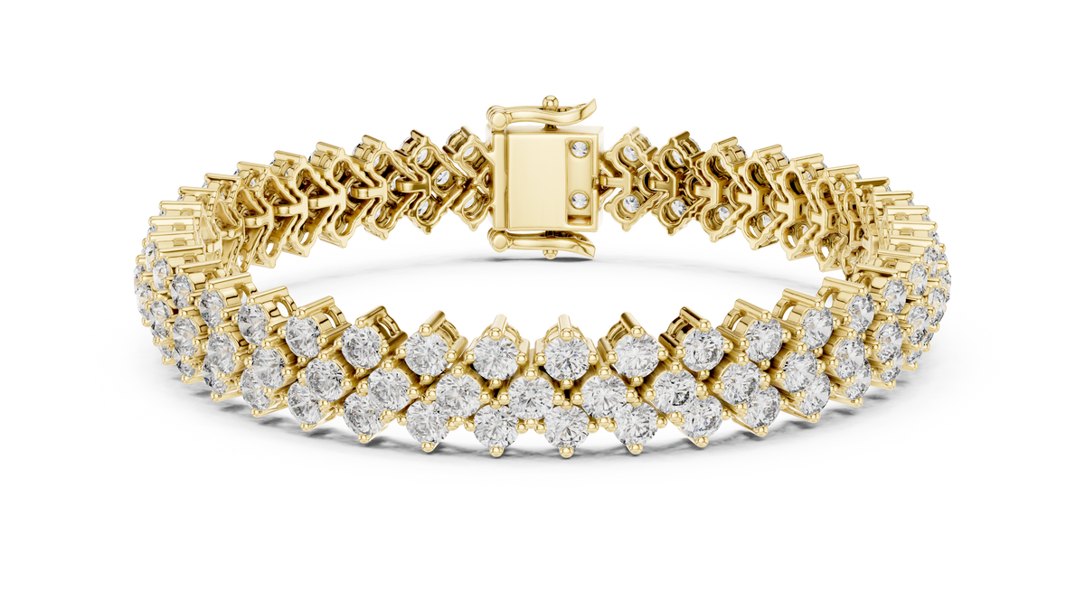 Luxury Multi-Line Diamond Bracelet