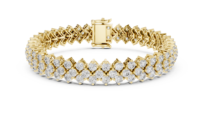 Luxury Multi-Line Diamond Bracelet