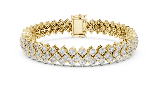 Luxury Multi-Line Diamond Bracelet