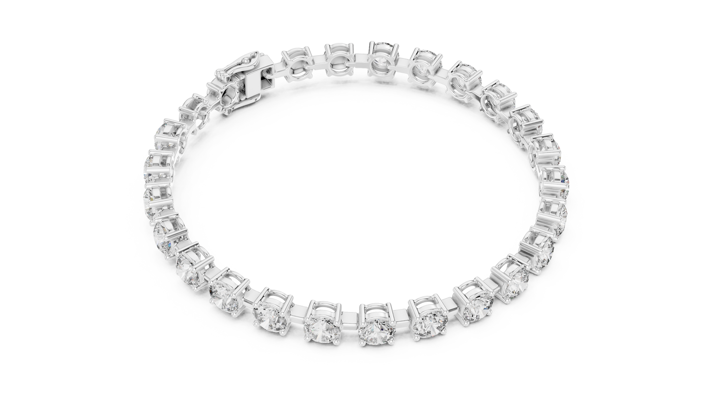 Classic Round Diamond Tennis Bracelet