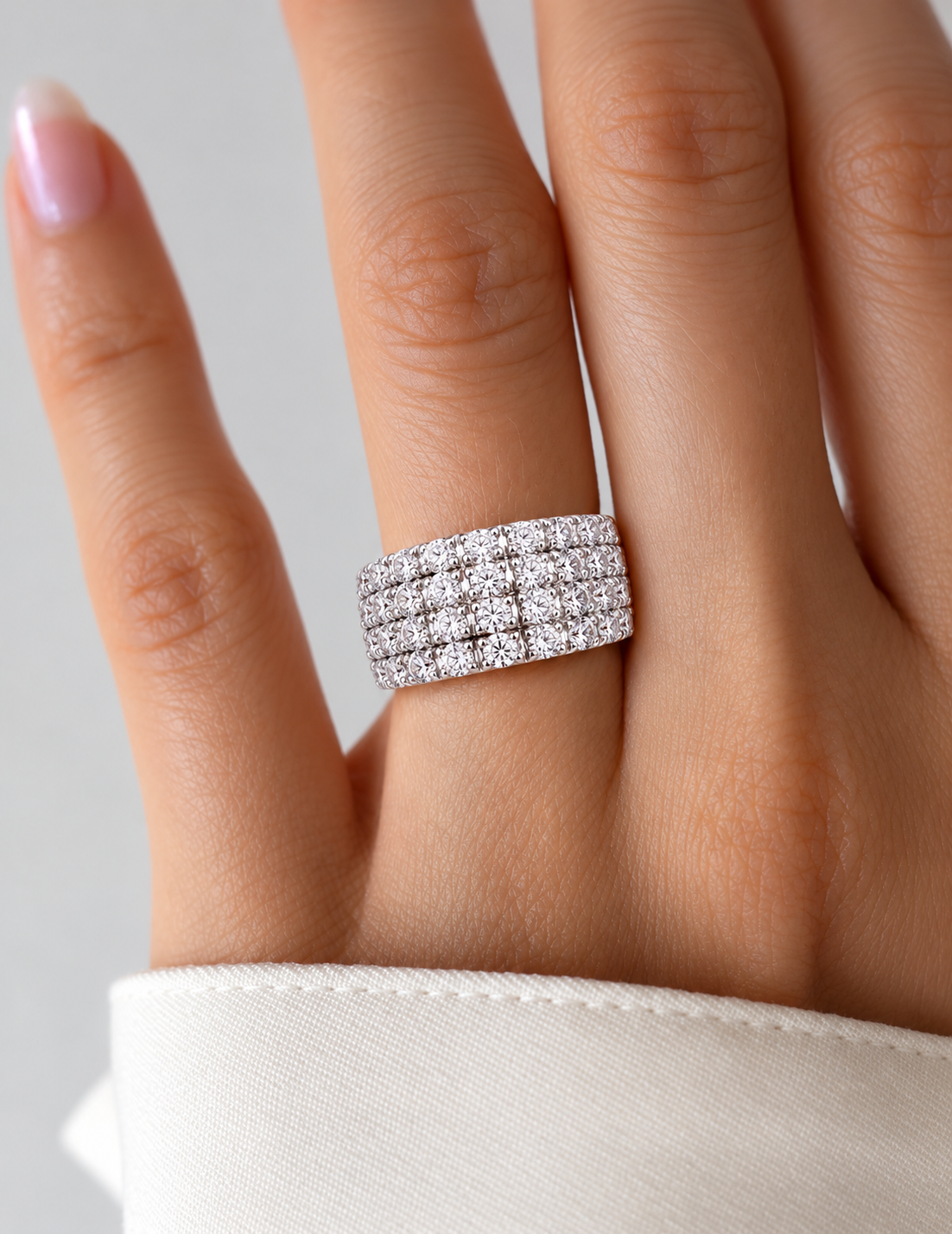 Seraphina Radiance Multi-Row Lab Grown Diamond Bangle