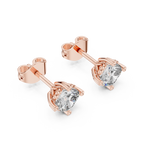 Round Brilliant Diamond Stud Earrings