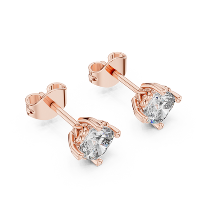 Round Brilliant Diamond Stud Earrings