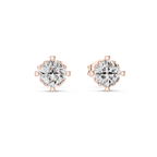 Round Brilliant Diamond Stud Earrings
