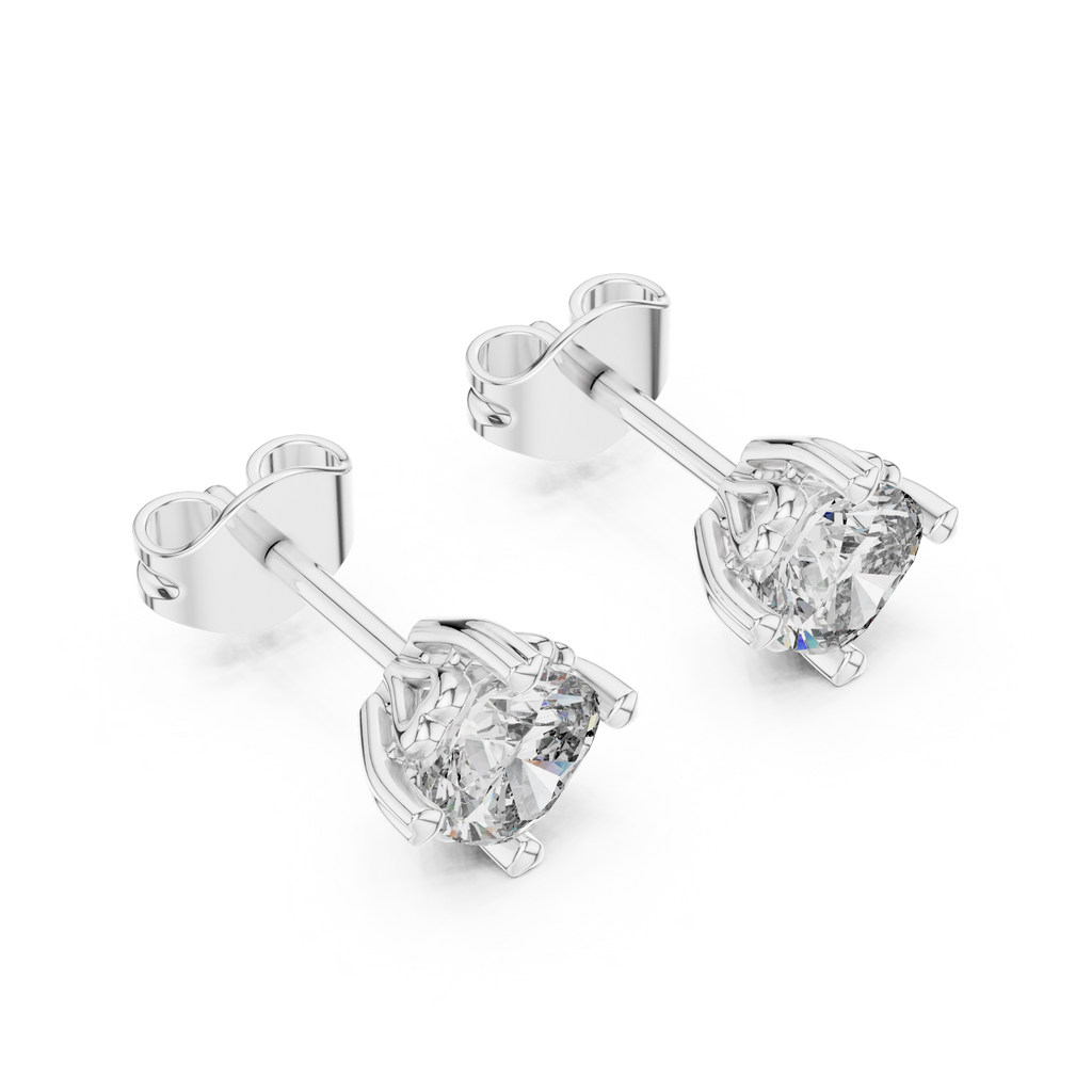 Round Brilliant Diamond Stud Earrings
