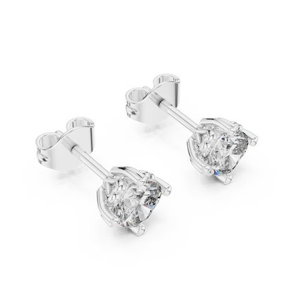 Round Brilliant Diamond Stud Earrings