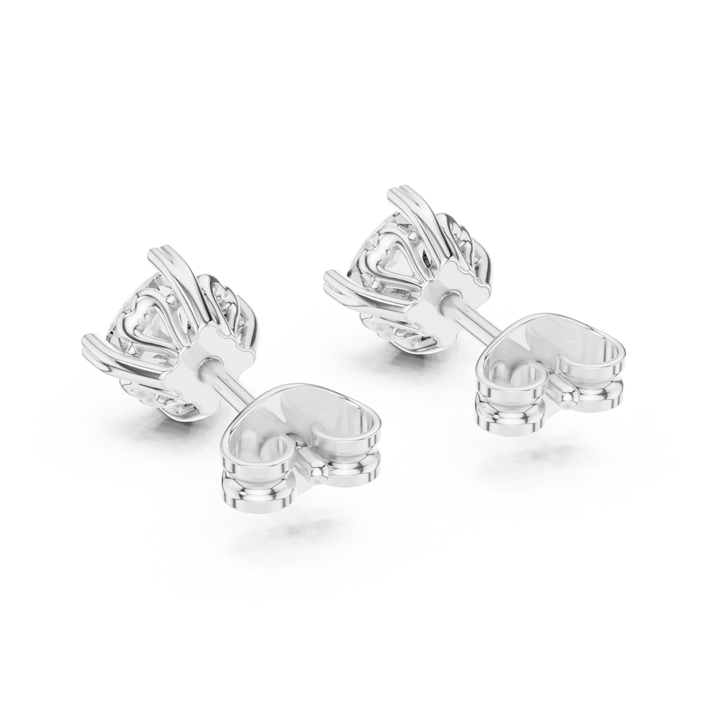 Round Brilliant Diamond Stud Earrings