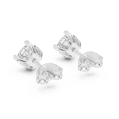 Round Brilliant Diamond Stud Earrings