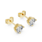 Round Brilliant Diamond Stud Earrings