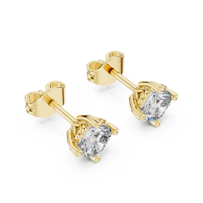 Round Brilliant Diamond Stud Earrings