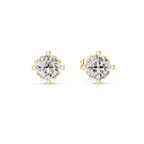 Round Brilliant Diamond Stud Earrings