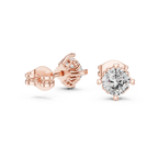 Round Brilliant Diamond Stud Earrings