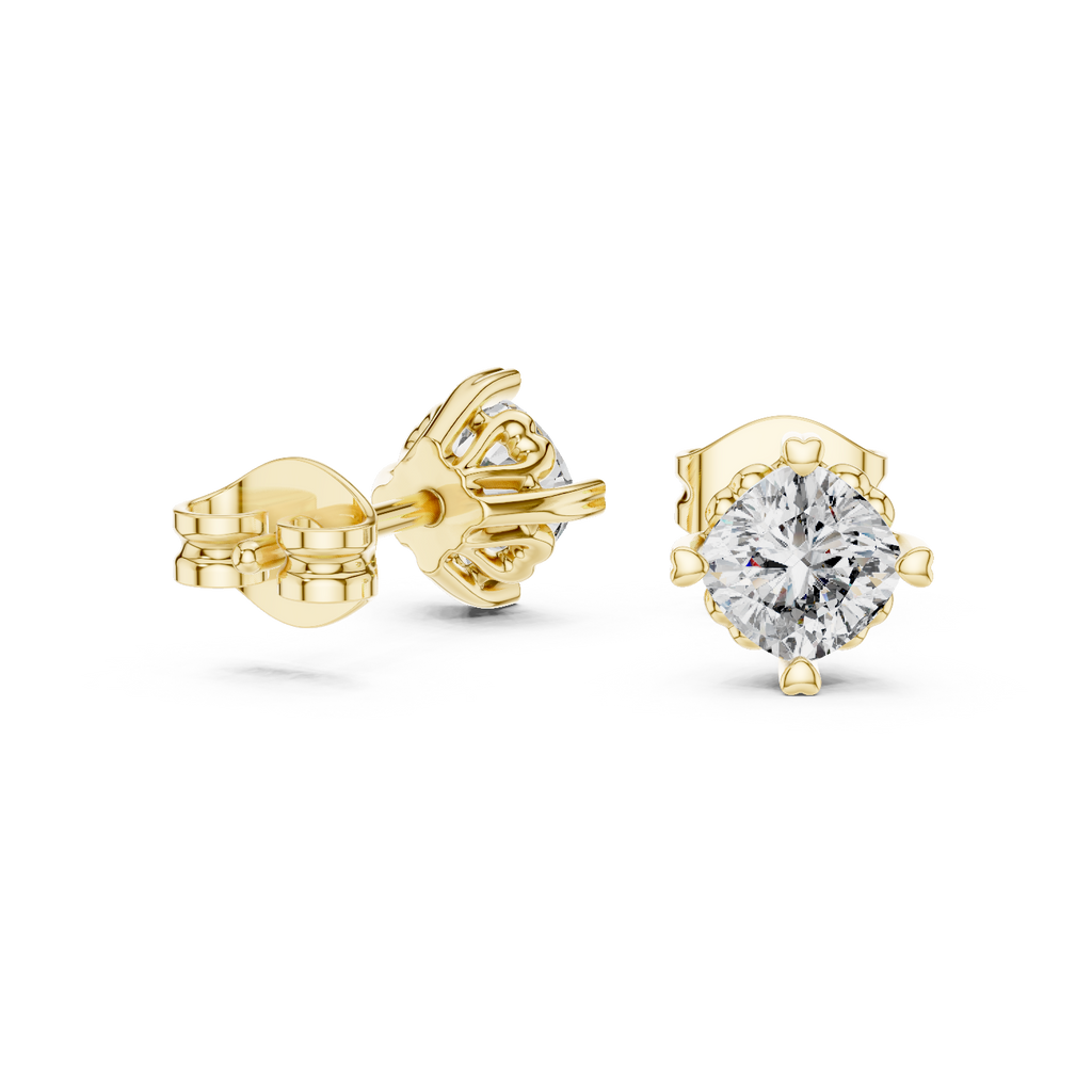 Round Brilliant Diamond Stud Earrings