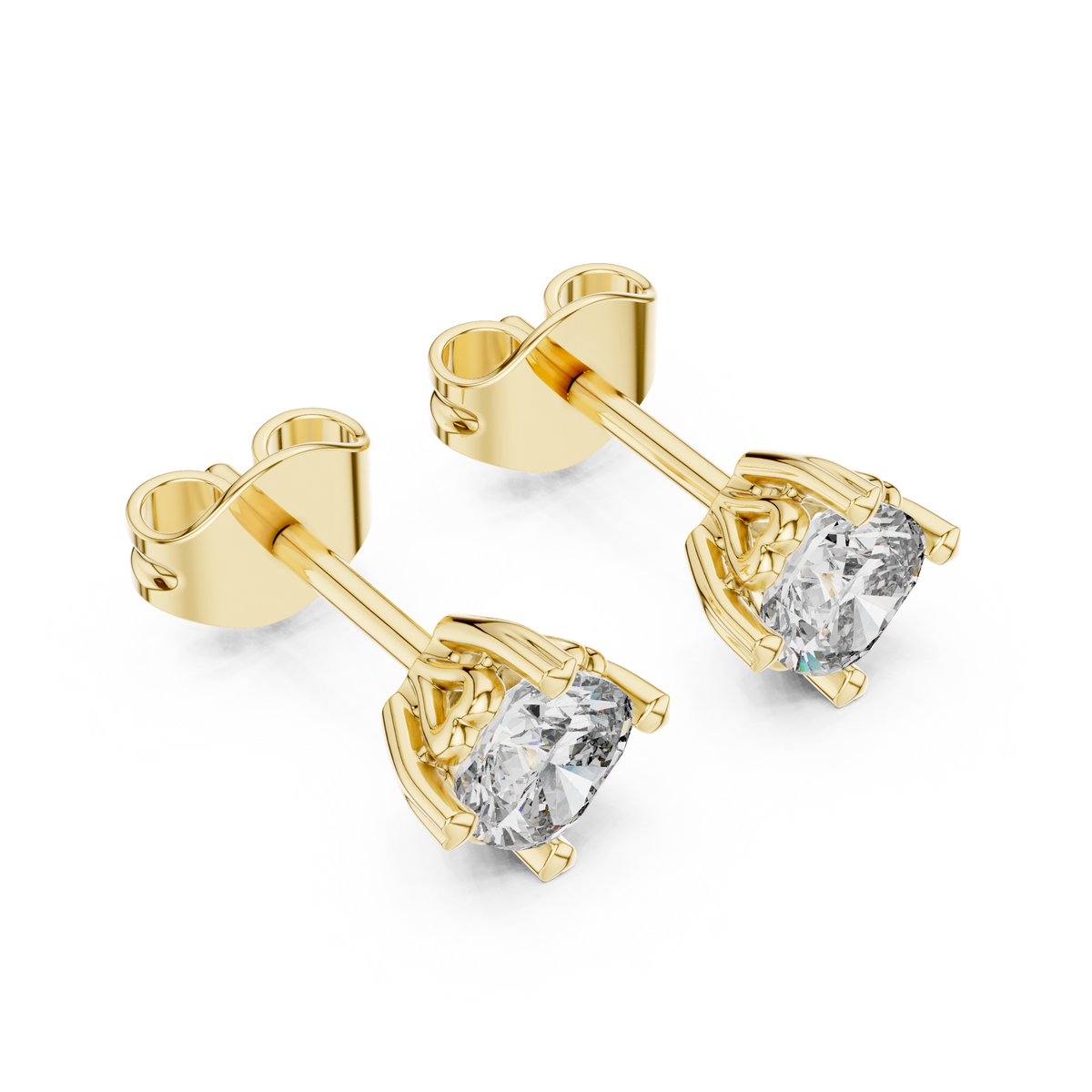 Timeless Round Brilliant Diamond Studs